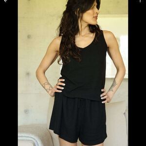 Pinc Black Sleeveless Jumpsuit